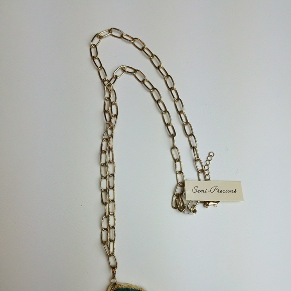 Druzy Pendant Necklace fashion jewelry - Picture 6 of 6